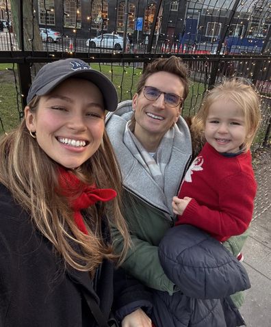 Oliver Proudlock and Emma Connolly with daughter Bonnie Lou