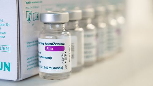 Vials of AstraZeneca vaccine against coronavirus (COVID-19) 