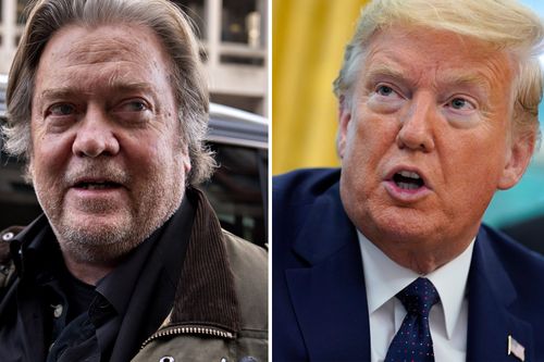 Steve Bannon and Donald Trump composite