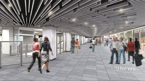 Once completed around 33,000 extra commuters are expected to use the station each day. (9NEWS)