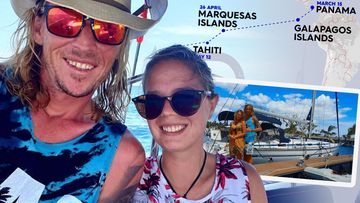 Jake Shepherd and Tamara Ilic are trying to cross the Pacific Ocean to make it home to Australia.