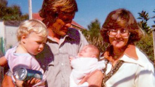 Chris Dawson, his wife Lyn and their two children.