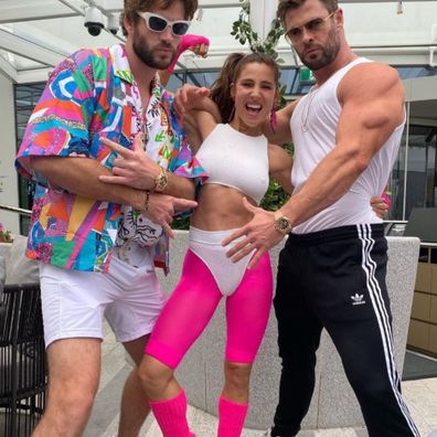 Chris Hemsworth, Elsa Pataky and Luke Hemsworth posed in hilarious photos from the event.