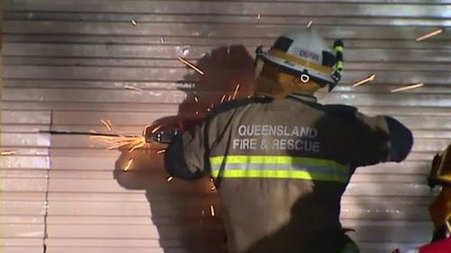 Fire fighters have not yet been able to enter the home due to high temperatures. (9NEWS)