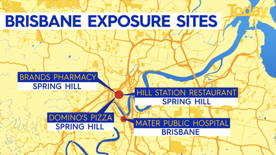 Contact tracers are tracking exposure sites after four new cases were detected in Queensland.