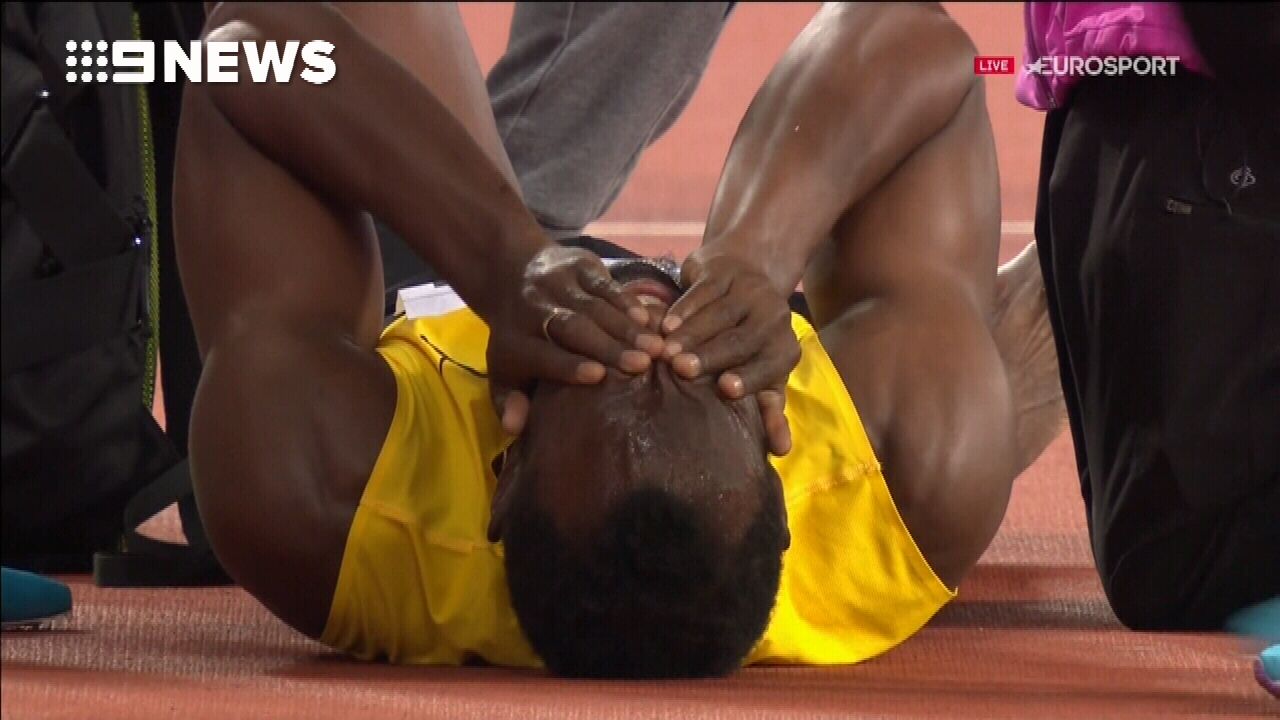 Usain Bolt fails to finish final race