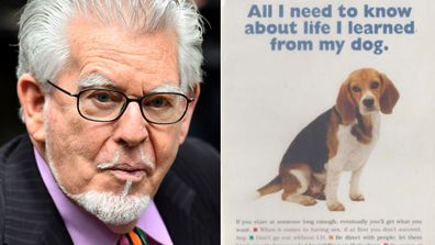 Rolf Harris's card to alleged victim