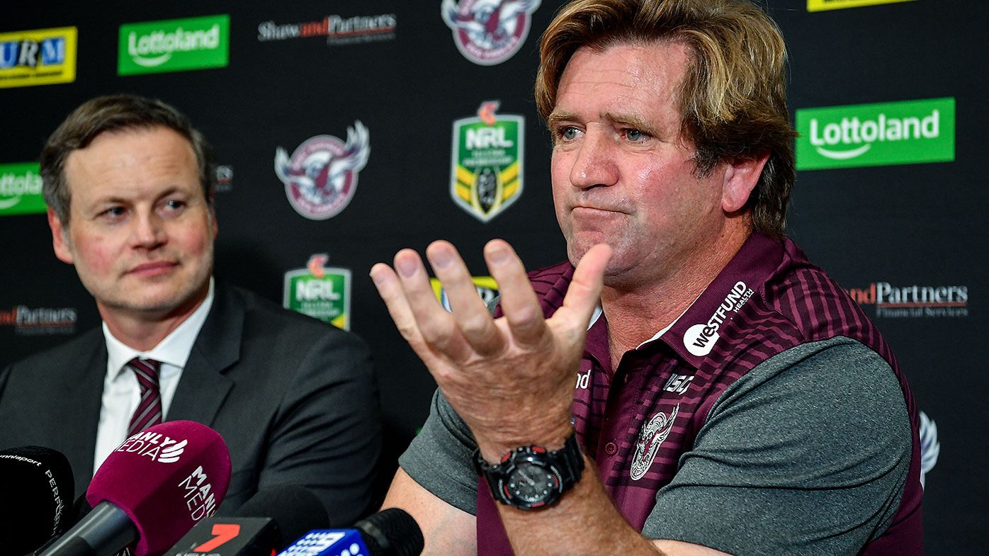 Manly legend Mark Carroll blames rainbow jersey saga for Des Hasler's Sea Eagles demise