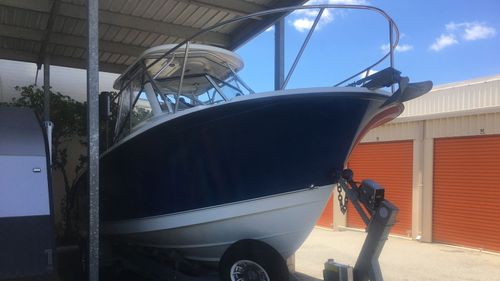 The Bayliner Trophy Pro Walkaround fishing boat.