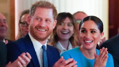 Meghan and Harry attend the Endeavour Fund Awards in London in March 2020.