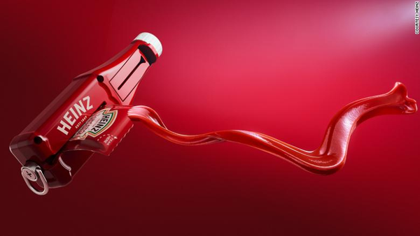 Heinz gadget to help squeeze out last bit of tomato sauce from packet