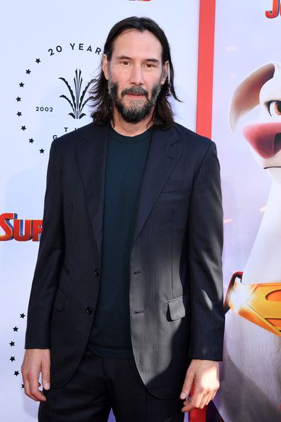 Keanu Reeves attends a special screening of Warner Bros. "DC League of Super Pets" at AMC The Grove 14 on July 13, 2022