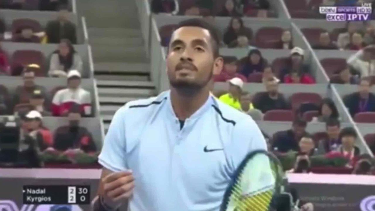 Kyrgios loses it in China Open loss to Nadal