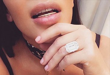 Who gave Kim Kardashian the 20-carat "second" engagement ring stolen in Paris?
