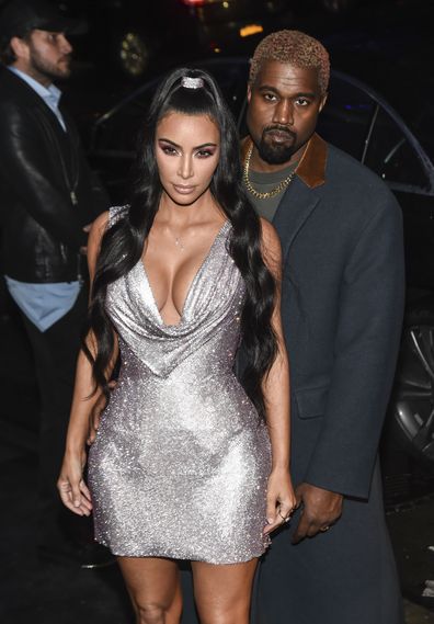 Kim Kardashian and Kanye West in 2018.
