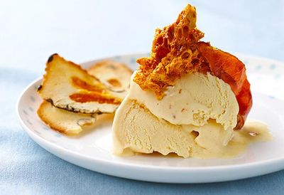 Candied bacon ice-cream