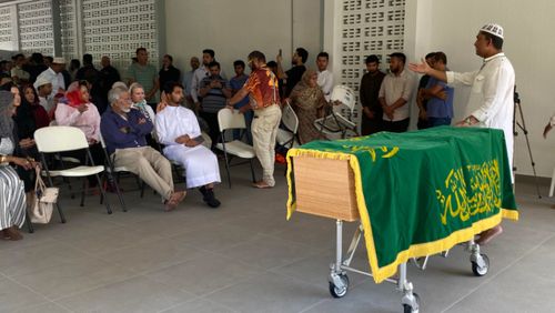 Mourning a life cut short, around a hundred people gathered today to farewell student Md 'Sifat' Isfaqur Rahman, 23, just days after he was allegedly murdered in his own home.