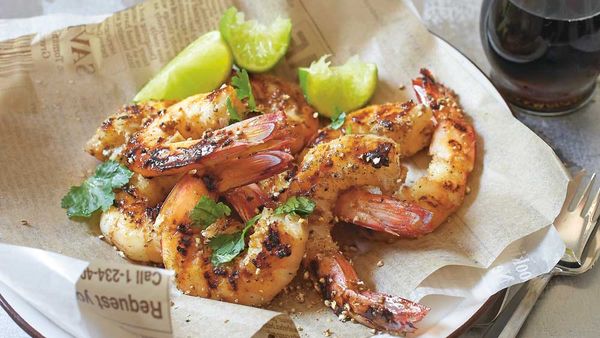 Thai pepper garlic prawns