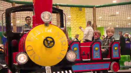 The centre features a mini-train. (9NEWS)