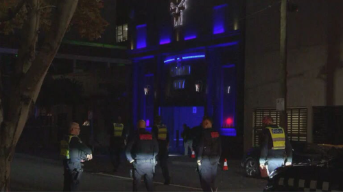 The shots were fired just before 2am this morning at the brothel in South Melbourne.