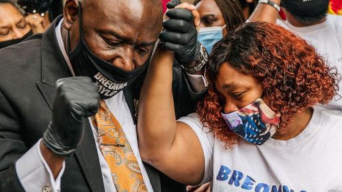 Ben Crump and Tamika Palmer