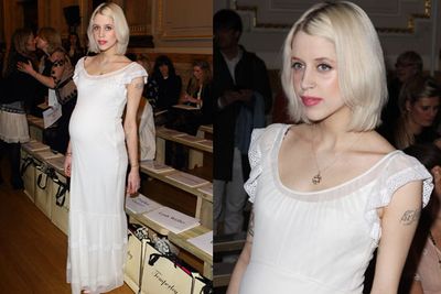 At London Fashion Week. Peaches gave birth to so Astala in April 2012.