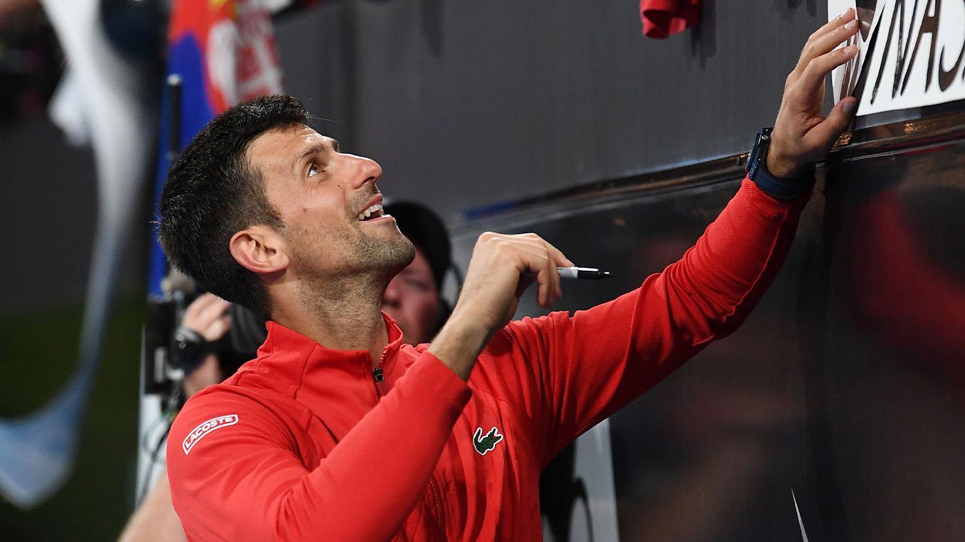 'We love you!': Novak Djokovic's heartwarming shout-out to fan after Adelaide win