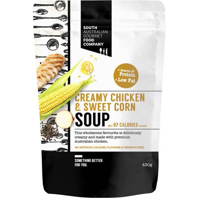 SA Gourmet Food Co Creamy Chicken & Sweet Corn Soup - 232 mg sodium