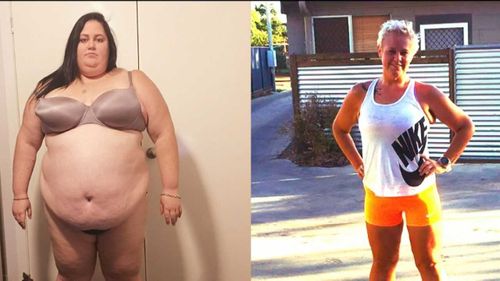 Elle Goodall, who has lost 115kg, shared her journey on Weekend TODAY. (Supplied)