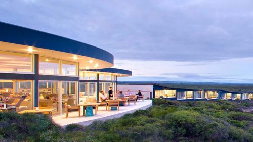 The luxury Southern Ocean Lodge before fires ravaged Kangaroo Island.