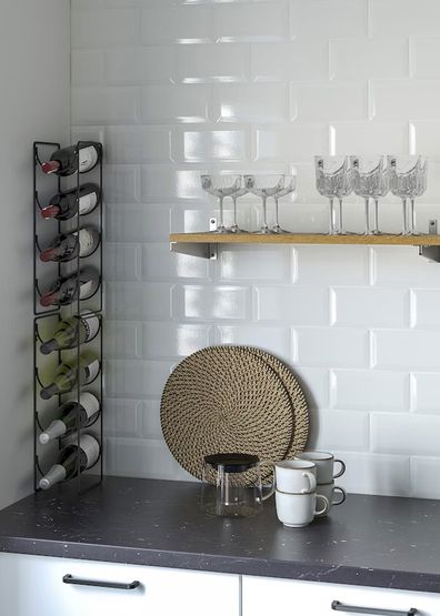 Snospira four bottle wine rack from Ikea