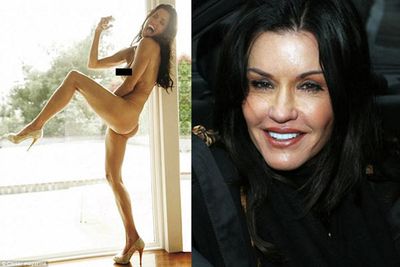 The 55 year-old former supermodel stripped down to just a pair of high heels for Britain's <i>Closer</i> magazine.