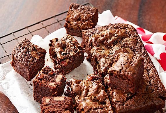 Deliciously decadent black forest brownie-image