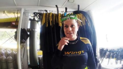 Bethany prior to the fateful dive. Picture: Supplied