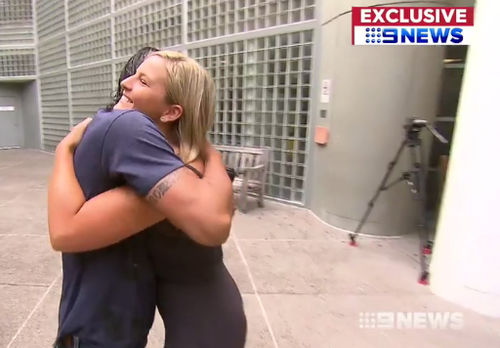 Mr Vandierendonck meets the woman who saved her life. (9NEWS)