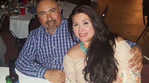 Teacher Irma Garcia, who was shot this week in the Robb Elementary massacre in Uvalde, Texas, and her husband Joe, who died of a heart attack after visiting her memorial.