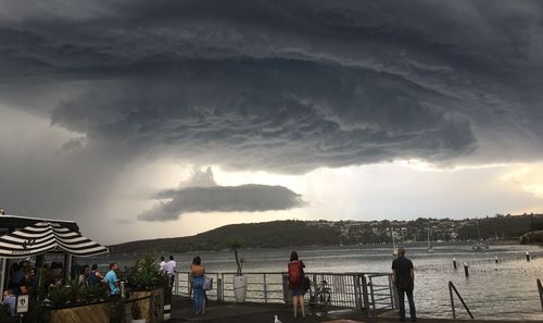 Storm clouds over Manly.