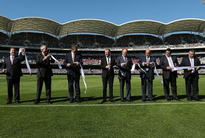The newly developed Adelaide Oval was also opened.