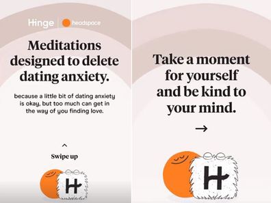 Hinge teams up with headspace