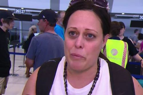 Perth woman Leah spoke to 9NEWS after the plane returned to the ground.