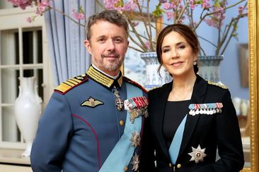 King Frederik and Queen Mary of Denmark host the first major palace reception of their reign, honouring the armed forces