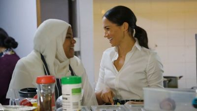 Meghan Markle supports the launch of a new cookbook, September 2018
