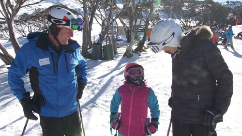 Diver with daughter Alessia. (60 Minutes)