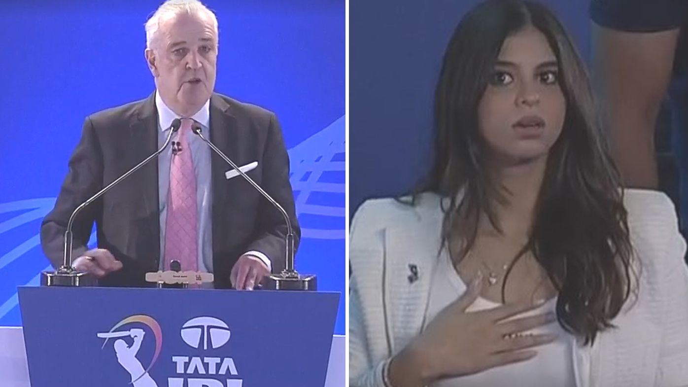 The IPL auction was delayed after auctioneer Hugh Edmeades collapsed.