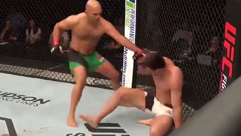 UFC Rotterdam: Australian fighter Rob Wilkinson cops vicious TKO in debut