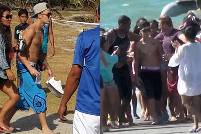 Justin Bieber was snubbed by the Grammys this year, but he didn't seem to care. After his arrest last week for DUI and drag-racing in Miami, the precocious pop star took his private jet to Panama for a beach break. Cue the throngs of screaming teenage girls... give the kid a break!