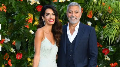 George and Amal Clooney  attend the "Ticket To Paradise" World Film Premiere at Odeon Luxe Leicester Square on September 07, 2022 in London, England. (Photo by Joe Maher/Getty Images)