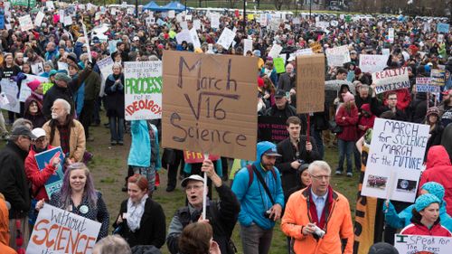 A march was held in Boston. (AFP)