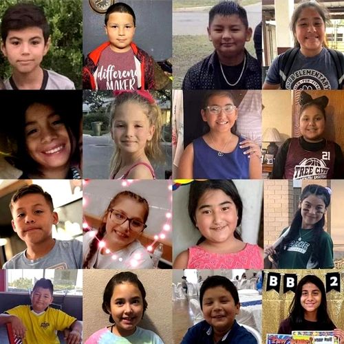 Images of the children killed in the Texas shooting.