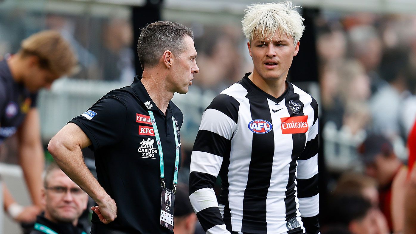 Collingwood praised over handling of Jack Ginnivan issue as coach admits to talk from leaders